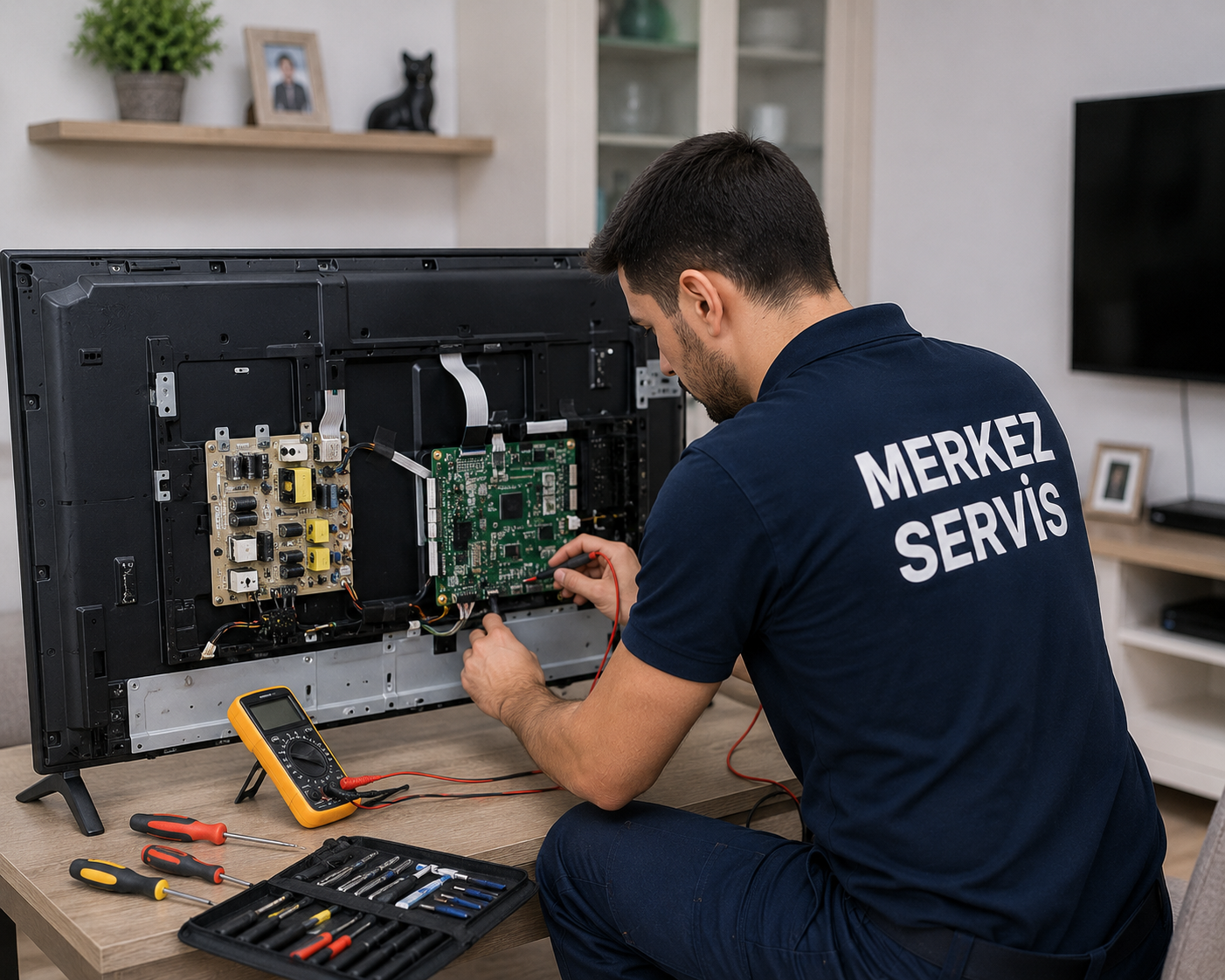 Profesyonel LCD TV tamir ve bakım hizmeti sunan Merkez Servis görseli